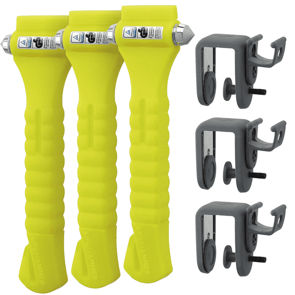 Original Life Hammer Escape Hammer (Yellow), 3 Pack