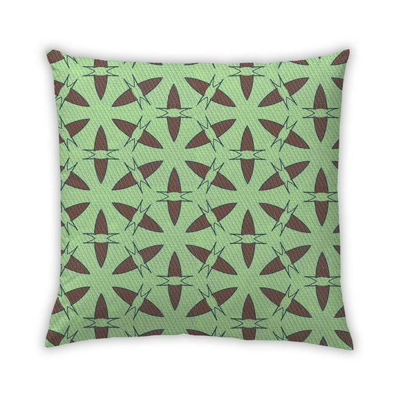 Ahgly Company Outdoor Square Contemporary Throw Pillow, 18 inch by 18 inch