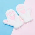 thumbnail image 6 of Cute Cat Paws Full Finger Gloves Fluffy Plush Winter Warm Mittens Hand Warmer for Women Teenager Girls, 6 of 6