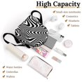 thumbnail image 3 of Black White Linework Small Backpack Cute Mini Backpacks For Woman Lightweight Daypacks, 3 of 8