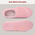 thumbnail image 4 of LongBay Women's Adjustable Diabetic Slippers Memory Foam Arthritis Edema Fuzzy House Shoes, 4 of 6