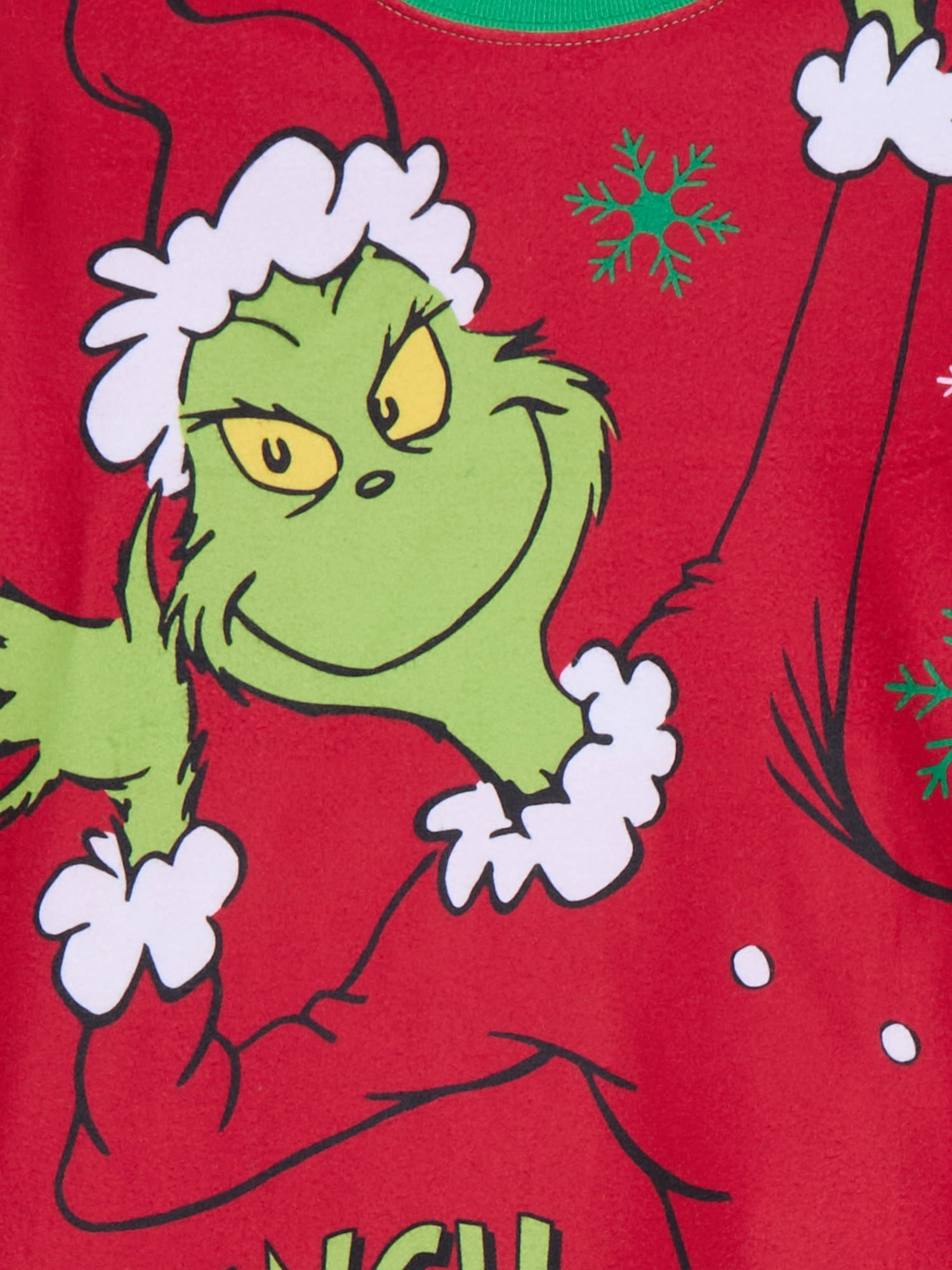 How The Grinch Stole Christmas Girls Long Sleeve Top and Pants, 2-Piece Pajama Set, Sizes 4-12