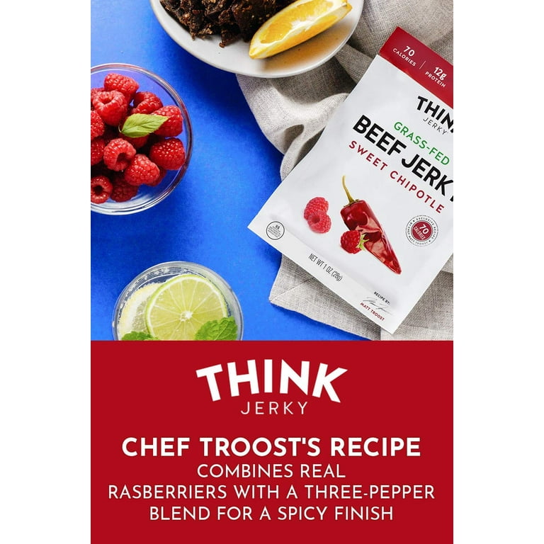 Sweet Chipotle Beef Jerky, 1 oz Pouch, 12/Pack, Ships in 1-3 Business Days Sweet Chipotle Beef Jerky, 1 oz Pouch, 12/Pack, Ships in 1-3 Business Days