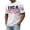 White, variant on LWavelet 4th of July Men's T-Shirt American Flag Patriotic Tee Independence Day Short Sleeve Tee Top