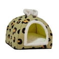 thumbnail image 3 of Casa para gatos, cueva para gatos, perrera calmante, autocalentable, para dormir, lavable, suave, semicerrada, nido para perros y gatos, cama para , es verde Verde S, 3 of 8