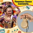 thumbnail image 4 of 4PCS Spanish Castanets Traditional Flamenco Castanets Wooden Hand Percussion Castanets Music Instrument for Beginner-A, 4 of 8