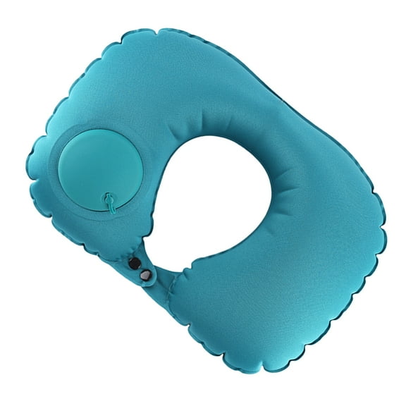 unbranded  Neck Pillow for Airplane Travel Inflatable Couch Pillows Bed Blue
