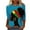Style 5, variant on Womens Tops Plus Size 3/4 Sleeve Crewneck Shirts African Inspired Theme Tops Festival Print Loose Fit Party Casual Outfits