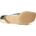 thumbnail image 4 of Nine West Dipa3 Gold Slip On Squared Open Toe Kitten Heeled Fashion Sandals (Gold, 7), 4 of 6