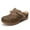 Dark Brown, variant on LUXUR Ladies Shoes Slip On Slippers Platform&wedge Sandals Comfy Clogs Lady Mules Dark Blue 8.5