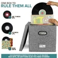 thumbnail image 3 of Yingyy Durable Vinyl Storage Case For 12 LP, 12 inch, Inch Albums With Stylish Vinyl Record Storage, 3 of 6