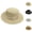 White, variant on Straw Boater Hat for Women Men Beach Sun Hat Foldable Flat Panama Hat Sun UV-Protection Fedora Derby Pork-Pie Hat Wide Brim Panama Hat