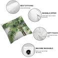 thumbnail image 6 of Shiartex Tropical Palm Tree Leaf Throw Pillow Covers Pillow Cover with Zipper Throw Pillow Cases Double Sided Plush Pillow Covers Decorative Throw Pillows Covers for Couch Living Room 2pcs White, 6 of 7