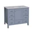 thumbnail image 3 of Horizon 42" Bathroom Vanity with Powder Blue Cabinet and Engineered Carrara Top, 3 of 5