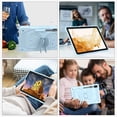 thumbnail image 3 of Case for Samsung Galaxy Tab S10 FE/ S9 FE 10.9 inch/S9 11 inch with Butterfly Stand, Shockproof Protective Tablet Cover with Pencil Holder Shoulder Strap for Kids Girls, Blue, 3 of 7
