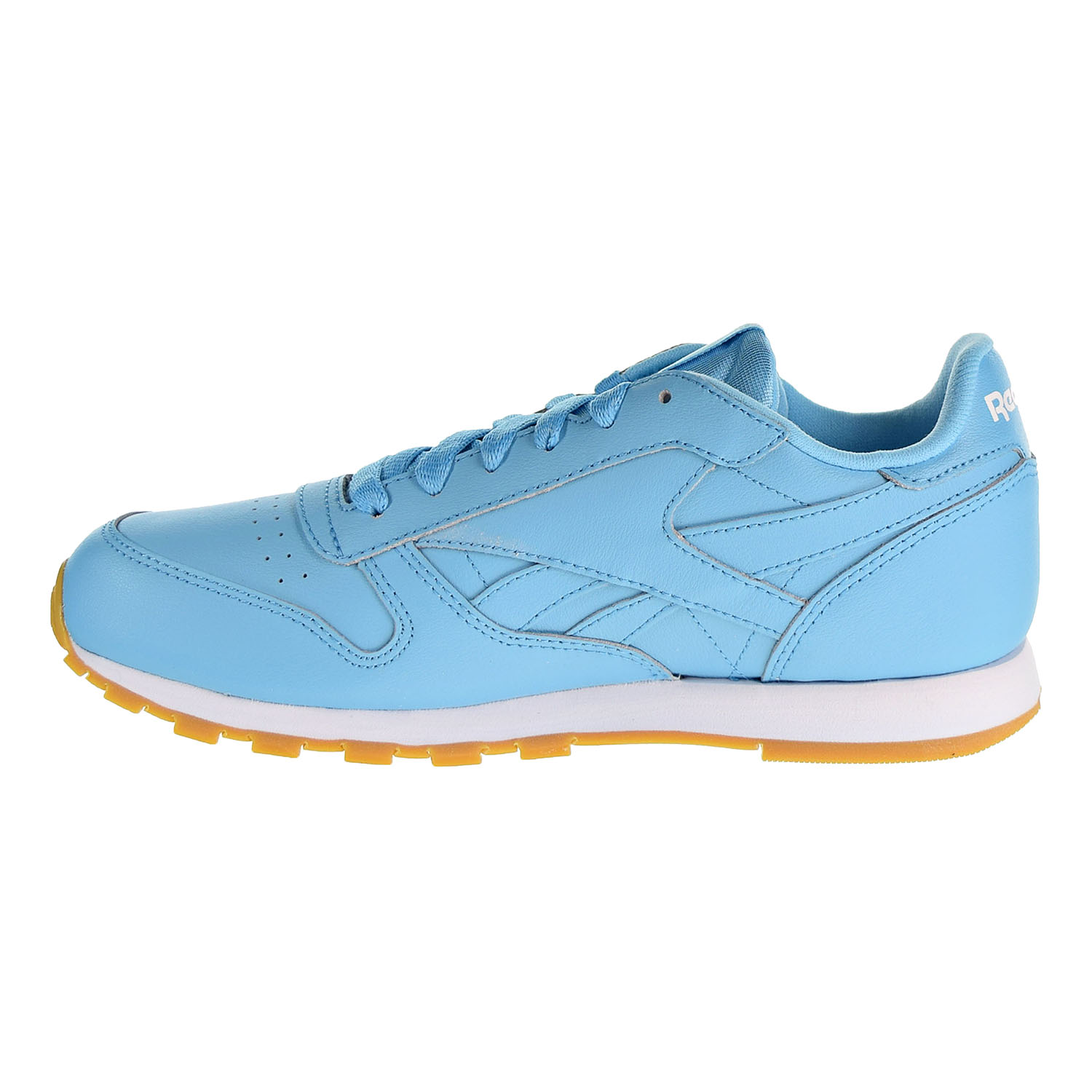 Reebok Classic Leather Gum Boys Shoes Crisp Blue/White/Gum cn4095 - image 4 of 6
