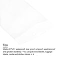 thumbnail image 4 of Uxcell Plastic Tags Bag,for Luggage Clothes Tags,40 x 110mm with Hole Clear 50pack, 4 of 4