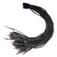 thumbnail image 2 of Peluca rizada de motocross con trenzas y cola de caballo para casco de motocicleta, ideal para mujeres negro gris oscuro, 2 of 3