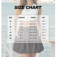 thumbnail image 3 of JWD Skirt for Women Boho High Waisted Ruffled Cute Casual Dressy Mini The Four Seasons Going Out Bloomer Skater Outfit Black L, 3 of 10