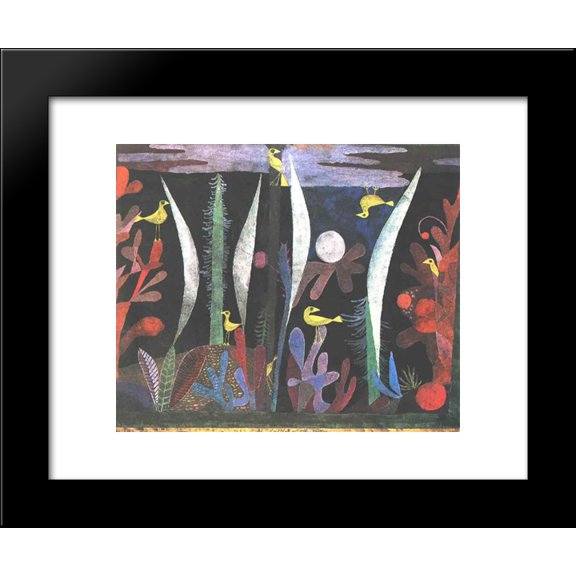 Landscape with Yellow Birds 20x24 Framed Art Print by Paul Klee