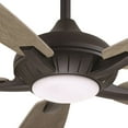 thumbnail image 3 of Smart Ceiling Fan With Light Kit In Traditional Style 15.51 Inches Tall By 60 Inches Wide-Coal Finish-Seashore Grey Blade Color Minka Aire Fans, 3 of 3