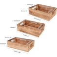 thumbnail image 3 of Wood Crates For Display,Rustic Crate Storage Decorative Boxes Set of 3,Large Wooden Nesting Box with Handles Farmhouse Container Basket Bin Home Decoration with Natural Wood Aroma, 3 of 8
