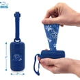 thumbnail image 4 of Best Pet Supplies Dog Poop Bag Holder with Leash Attachment and 30 Pet Waste Bags, Doggie Waste Dispenser for Travel, Walking, Park, and Outdoor Use, Durable with Clip-On - Baby Blue, Pack of 11, 4 of 5