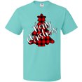 thumbnail image 3 of Inktastic Red Buffalo Plaid Christmas Tree T-Shirt, 3 of 5