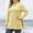 Yellow, variant on Idoravan Womens T Shirts Long Sleeve Crew Neck Basic Tee Fashion Women's Button Long Sleeve Turtleneck Blous Casual T-shirt Top Solid Blouse Hot Pink XL