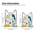 thumbnail image 2 of Sikiie Childish Dinosaur Drawstring Backpack Drawstring Bags, Draw String Back Bag for Sports, Gym, Travel, Swimming, Beach-Medium, 2 of 6
