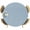 Blue, variant on Round Fitted Tablecloths with Elastic Edge Navy Blue Retro Linen Oil-Proof Waterproof Wipeable Table Cover,36" - 44"