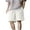 White, variant on Vibrex Men's Shorts, Summer Men's Casual And Fashionable Solid Color Drawstring Elastic Waist Shorts,Men's Shorts with Zipper Pockets Khaki_XL