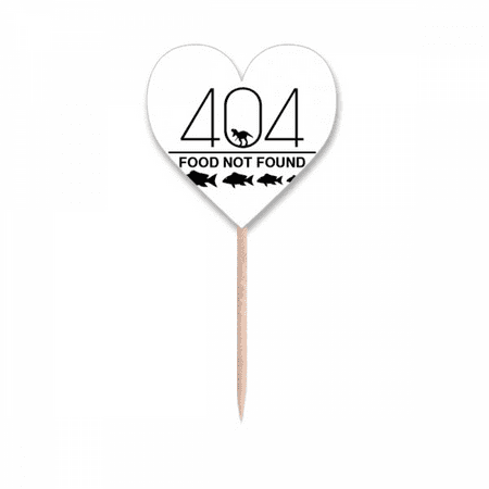 Lost Dinosaur Food Fish Art Deco Fashion Toothpick Flags Heart Lable Cupcake Picks