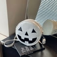 thumbnail image 4 of PALIFEUR Halloween Purses Gothic Novelty Shoulder Bag Pumpkin Crossbody Bag holiday Party Gift Candy Bag, Halloween Crossbody Bag for Women, Stylish Halloween Accessories, 4 of 9