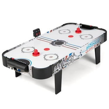 KOTEK Air Hockey Table, 42 Inch Air Hockey Arcade Table with 2 Pushers, 2 Pucks, LED Scoreboard & Electric Motor Fan, Table Top Air Hockey Game for Kids & Adults, Game Room, Home,