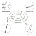 thumbnail image 4 of Uxcell 3pcs Round Cooking Rack 7.9" Dia Stainless Steel 2" Tall for Cooking, Silver, 4 of 6