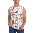 thumbnail image 1 of Balery Cute Little Animals Camisetas sin mangas para hombre, absorbe la humedad y protege contra el mal olor.-XX-Large, 1 of 7