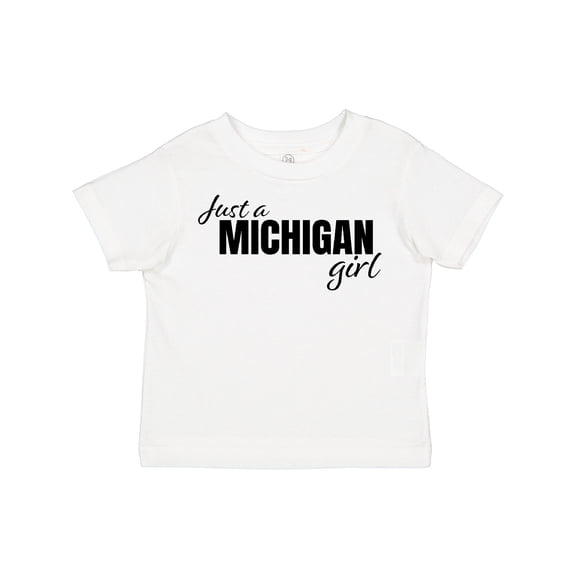 Inktastic Just a Michigan Born and Raised Girls Toddler T-Shirt