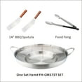 thumbnail image 3 of ARC 23" Heavy Duty Stainless Steel Concave Comal Set With Cast Iron Propane Burner 80,000BTU Stove and Burner Stand,Discada Disc Cooker 3 in 1. Great For Backyard Parties & Outdoor Cooking., 3 of 8