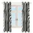 thumbnail image 4 of Leopard Print Blackout Curtains Window Drapes Room Darkening Thermal Insulated Grommets Blackout Curtains, for Living, Dining, Bedroom,2 Panels, 4 of 6