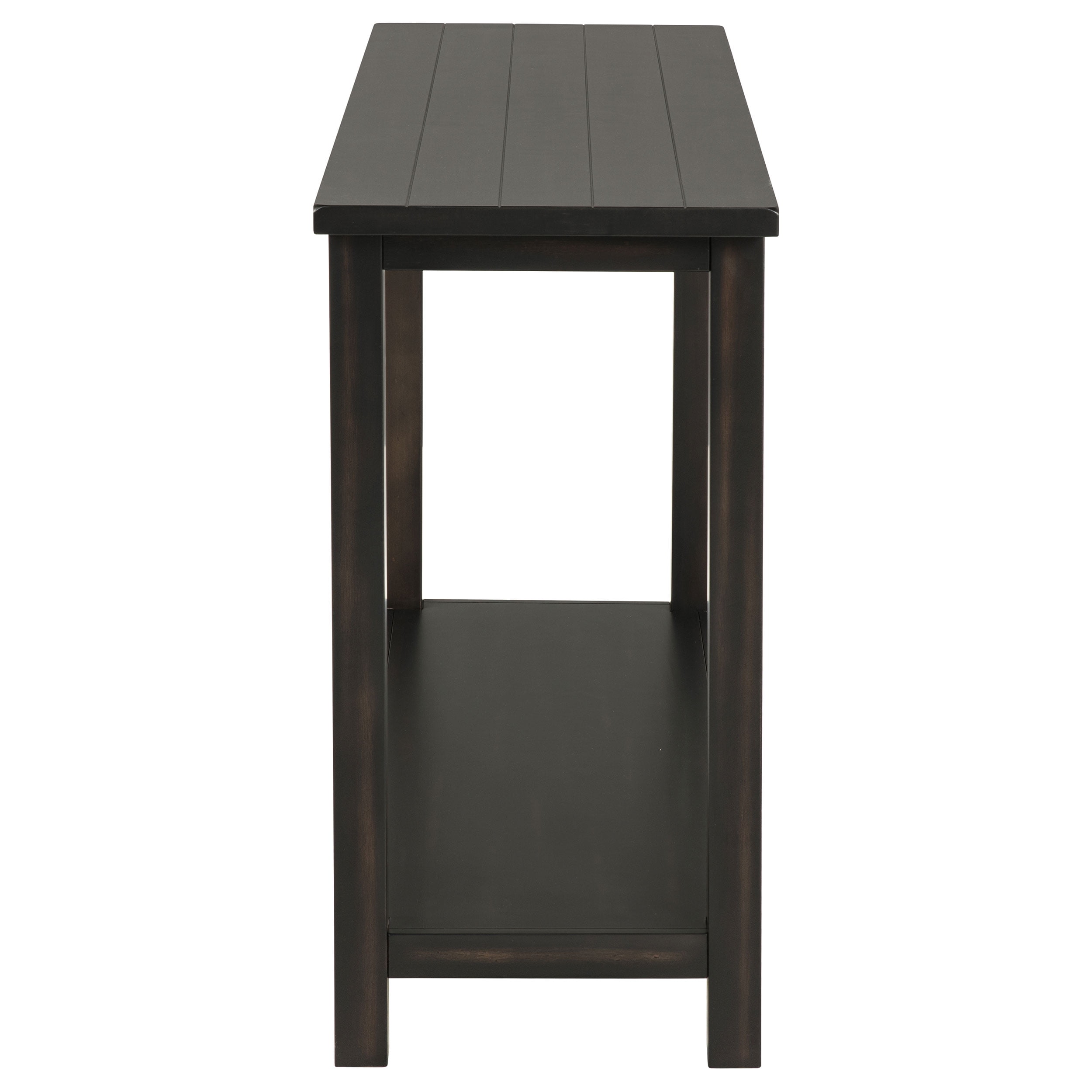 Payne Wood Entryway Sofa Console Table Distressed Java