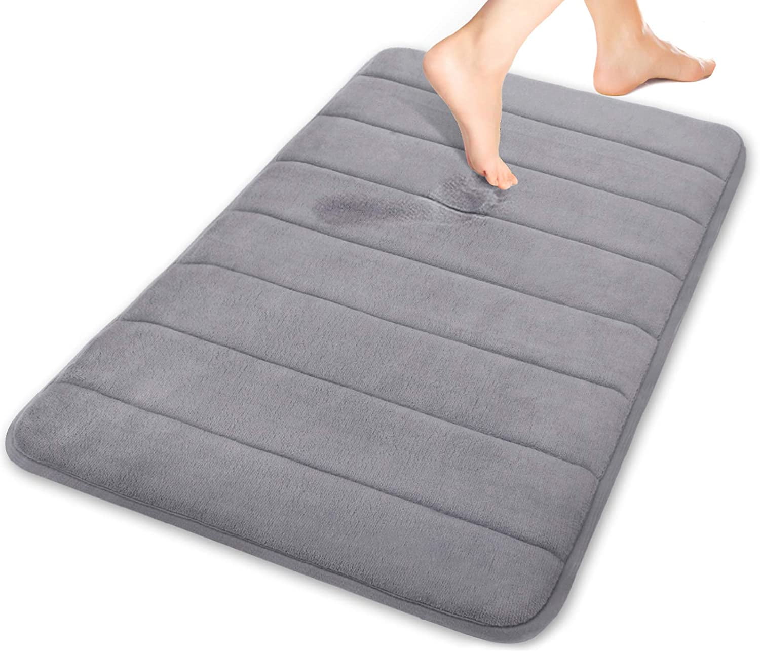 Memory Foam Soft Bathroom Bedroom Bath Mat Floor Rug Carpet With Non Slip Back 