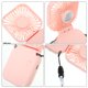 thumbnail image 3 of Mini ventilador de mano, plegable, silencioso, con carga USB, para verano, de escritorio, color rosa, 3 of 7