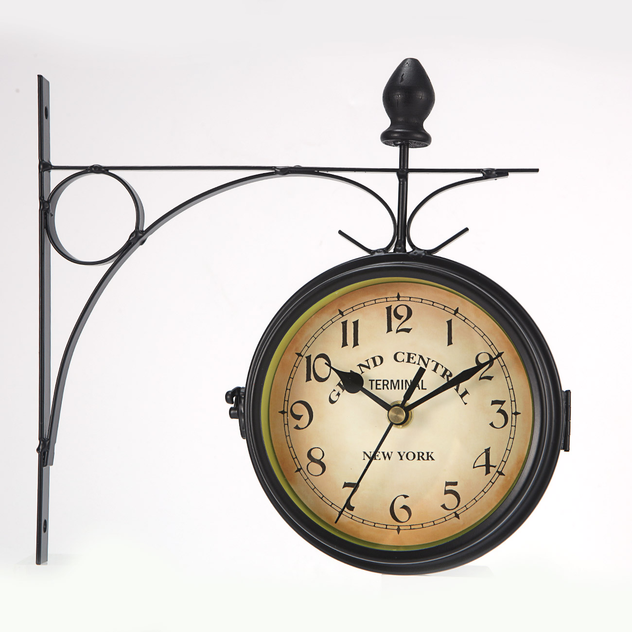 25 9 22 Creative Home Furnishing Clock Iron Art Pendant Wall Clock 12cm Walmart Com Walmart Com