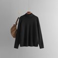 thumbnail image 2 of Yuyuzo Sweaters for Women Cable Knit Long Sleeve High Neck Fall Winter Solid Color Pullover Tops, 2 of 3