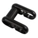 thumbnail image 2 of Extensor de barra de manillar de bicicleta Aleación de aluminio Elevador de vástago doble Vástago de manillar de bicicleta plegable Adecuado para cali Negro Soledad elevador de vástago de bicicleta plegable, 2 of 6