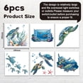 thumbnail image 2 of AHANDMAKER 6Pcs Light Switch Plate Stickers, Fun Colorful Turtle Creative Switch Stickers for Light Switch, Wall Outlets, Socket, Ledge, Bedroom, Living Room, Laptop Computer, 7 x 7 Inches, 2 of 7