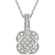 Miadora Yellow Plated Silver Diamond Accent Men's Cross Ring