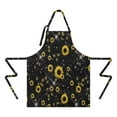 thumbnail image 2 of Black Yellow Star Sunflower Pattern Apron-Garden Aprons for Women with Pockets-Cotton Linen Waterproof Kitchen Cooking Gardening Aprons Adjustable for Kitchen,Cooking,BBQ and Salon 33x27 Inch, 2 of 7