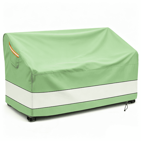Patio Furniture Cover,Loveseat Sofa Cover,Heavy Duty Windproof and Waterproof for All-Weather Protection,60W×36D×36H inch, Beige Green